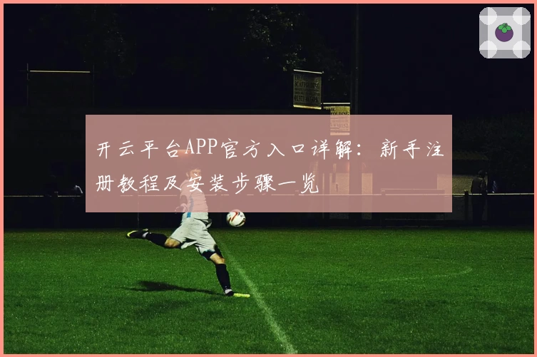 开云平台APP官方入口详解：新手注册教程及安装步骤一览